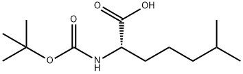 Boc-S-2-amino-6-methyl-Heptanoic acid Struktur