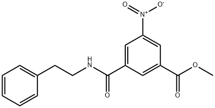 methyl 3-nitro-5-[(2-phenylethyl)carbamoyl]benzoate Struktur