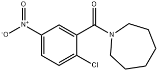 azepan-1-yl(2-chloro-5-nitrophenyl)methanone Struktur