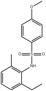 N-(2-ethyl-6-methylphenyl)-4-methoxybenzenesulfonamide Struktur