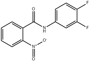 N-(3,4-difluorophenyl)-2-nitrobenzamide Struktur