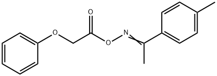 1-(4-methylphenyl)ethanone O-(2-phenoxyacetyl)oxime Struktur