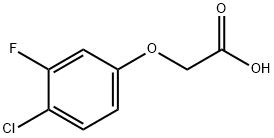 2-(4-chloro-3-fluorophenoxy)acetic acid Struktur