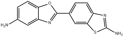 2-(2-amino-1,3-benzothiazol-6-yl)-1,3-benzoxazol-5-amine Struktur