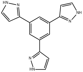 1H-Pyrazole,3,3',3''-(1,3,5-benzenetriyl)tris- Struktur