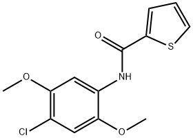 N-(4-chloro-2,5-dimethoxyphenyl)thiophene-2-carboxamide Struktur