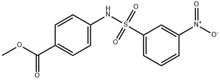 methyl 4-((3-nitrophenyl)sulfonamido)benzoate Struktur