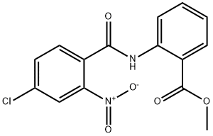 methyl 2-{[(4-chloro-2-nitrophenyl)carbonyl]amino}benzoate Struktur