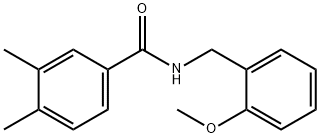 N-(2-methoxybenzyl)-3,4-dimethylbenzamide Struktur