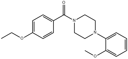 (4-ethoxyphenyl)-[4-(2-methoxyphenyl)piperazin-1-yl]methanone Struktur