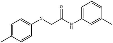 N-(m-tolyl)-2-(p-tolylthio)acetamide Struktur