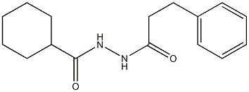 N'-(3-phenylpropanoyl)cyclohexanecarbohydrazide Struktur