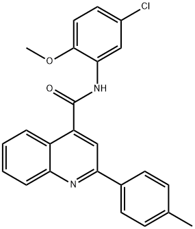 N-(5-chloro-2-methoxyphenyl)-2-(4-methylphenyl)quinoline-4-carboxamide Struktur