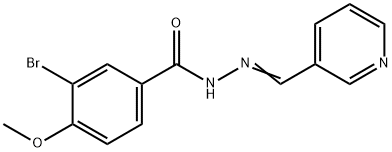 3-bromo-4-methoxy-N'-(3-pyridinylmethylene)benzohydrazide Struktur