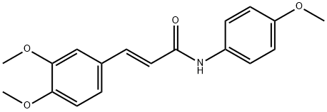 3-(3,4-dimethoxyphenyl)-N-(4-methoxyphenyl)acrylamide Struktur