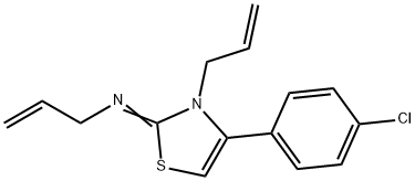 (Z)-N,3-diallyl-4-(4-chlorophenyl)thiazol-2(3H)-imine Struktur