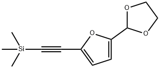 (5-[1,3]Dioxolan-2-yl-furan-2-ylethynyl)-trimethyl-silane Struktur