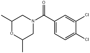 (3,4-dichlorophenyl)(2,6-dimethylmorpholin-4-yl)methanone Struktur