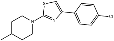 1-[4-(4-Chloro-phenyl)-thiazol-2-yl]-4-methyl-piperidine Struktur