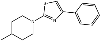 4-Methyl-1-(4-phenyl-thiazol-2-yl)-piperidine Struktur