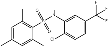 Benzenesulfonamide, N-[2-chloro-5-(trifluoromethyl)phenyl]-2,4,6-trimethyl- Struktur