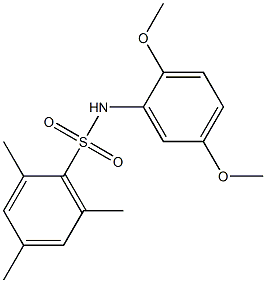 Benzenesulfonamide, N-(2,5-dimethoxyphenyl)-2,4,6-trimethyl- Struktur