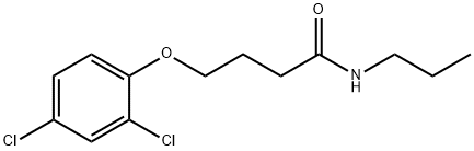 4-(2,4-dichlorophenoxy)-N-propylbutanamide Struktur