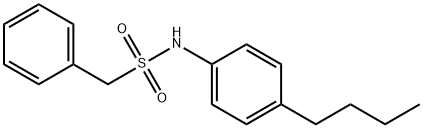 N-(4-butylphenyl)-1-phenylmethanesulfonamide Struktur