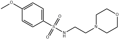 4-methoxy-N-[2-(morpholin-4-yl)ethyl]benzenesulfonamide Struktur