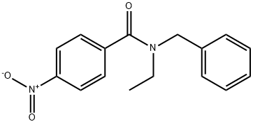 N-Benzyl-N-ethyl-4-nitrobenzamide Struktur