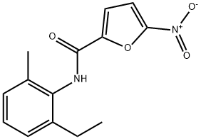 N-(2-ethyl-6-methylphenyl)-5-nitrofuran-2-carboxamide Struktur