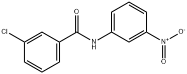 3-chloro-N-(3-nitrophenyl)benzamide Struktur