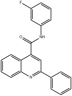 N-(3-fluorophenyl)-2-phenylquinoline-4-carboxamide Struktur