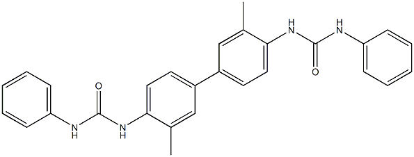 N,N''-(3,3'-dimethyl-4,4'-biphenyldiyl)bis(N'-phenylurea) Struktur