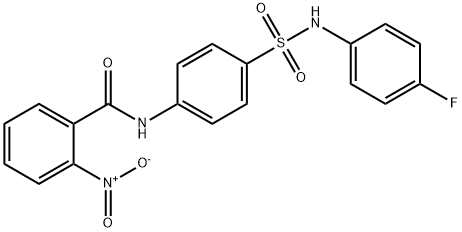 N-(4-{[(4-fluorophenyl)amino]sulfonyl}phenyl)-2-nitrobenzamide Struktur