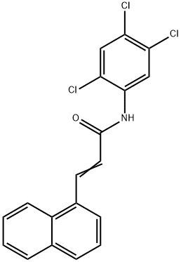 3-(1-naphthyl)-N-(2,4,5-trichlorophenyl)acrylamide Struktur