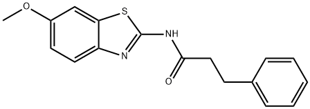 N-(6-methoxy-1,3-benzothiazol-2-yl)-3-phenylpropanamide Struktur