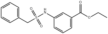 ethyl 3-[(benzylsulfonyl)amino]benzoate Struktur