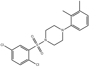 1-(2,5-dichlorophenyl)sulfonyl-4-(2,3-dimethylphenyl)piperazine Structure