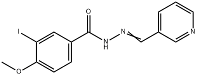 3-iodo-4-methoxy-N'-(3-pyridinylmethylene)benzohydrazide Struktur