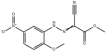 methyl cyano[(2-methoxy-5-nitrophenyl)hydrazono]acetate Struktur