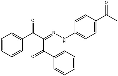 2-[(4-acetylphenyl)hydrazono]-1,3-diphenyl-1,3-propanedione Struktur