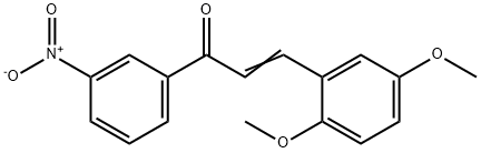 (2E)-3-(2,5-dimethoxyphenyl)-1-(3-nitrophenyl)prop-2-en-1-one Struktur