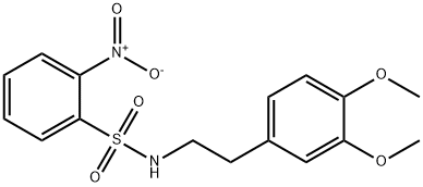 N-[2-(3,4-dimethoxyphenyl)ethyl]-2-nitrobenzenesulfonamide Struktur