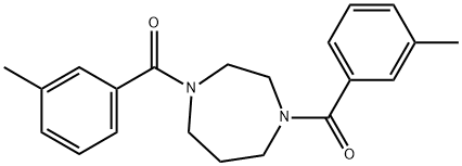 (1,4-diazepane-1,4-diyl)bis(m-tolylmethanone) Struktur