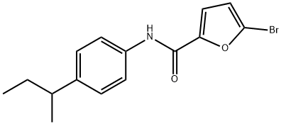 5-bromo-N-[4-(butan-2-yl)phenyl]furan-2-carboxamide Struktur