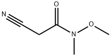 2-Cyano-N-methoxy-N-methyl-acetamide Struktur