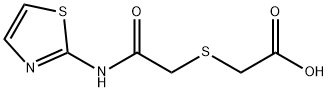 (Thiazol-2-ylcarbamoylmethylsulfanyl)-acetic acid Struktur