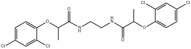 N,N'-1,2-ethanediylbis[2-(2,4-dichlorophenoxy)propanamide] Struktur