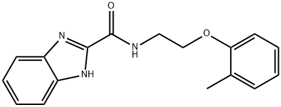 N-[2-(2-methylphenoxy)ethyl]-1H-benzimidazole-2-carboxamide Struktur